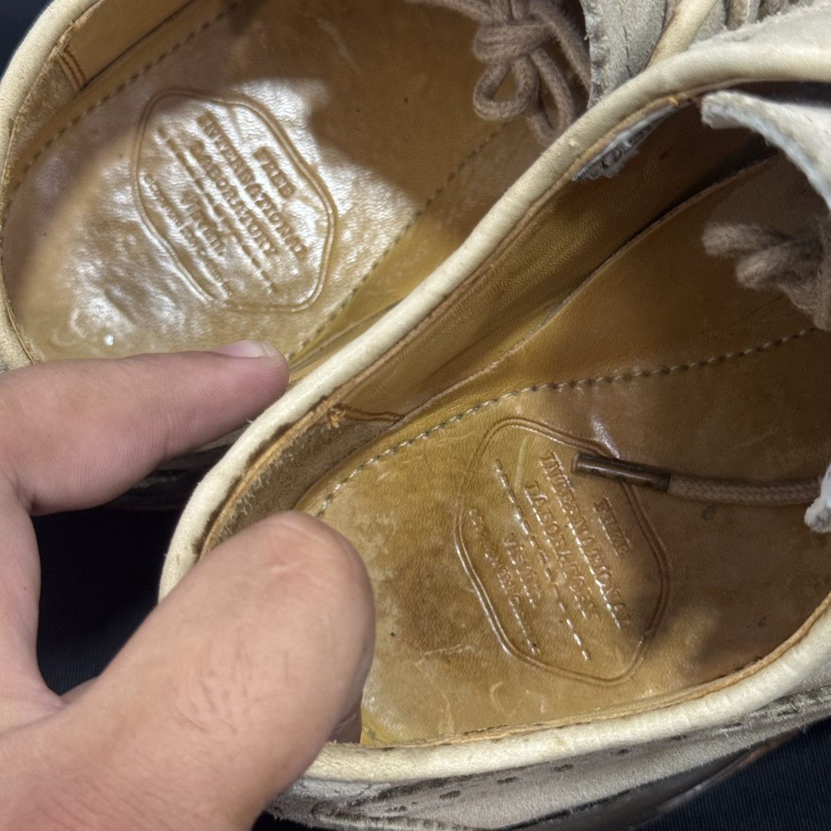 Visvim VISVIM PATRICIAN SAND WT FOLK WINGTIP SUEDE SHOES Size US 8.5 / EU 41-42 - 19 Thumbnail