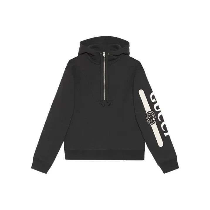 Gucci Gucci Gucci Logo Print Hooded Sweatshirt for Men -2506 Size US M / EU 48-50 / 2 - 1 Thumbnail
