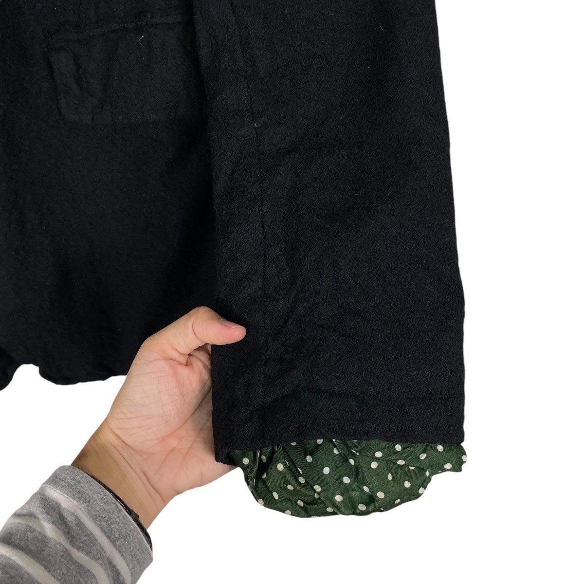 Comme des Garcons × Comme des Garcons Homme × Comme des Garcons Homme Plus 💥AD2011 COMME DES GARCONS POLKADOT LINEN CHORE JACKET Size US L / EU 52-54 / 3 - 13 Thumbnail