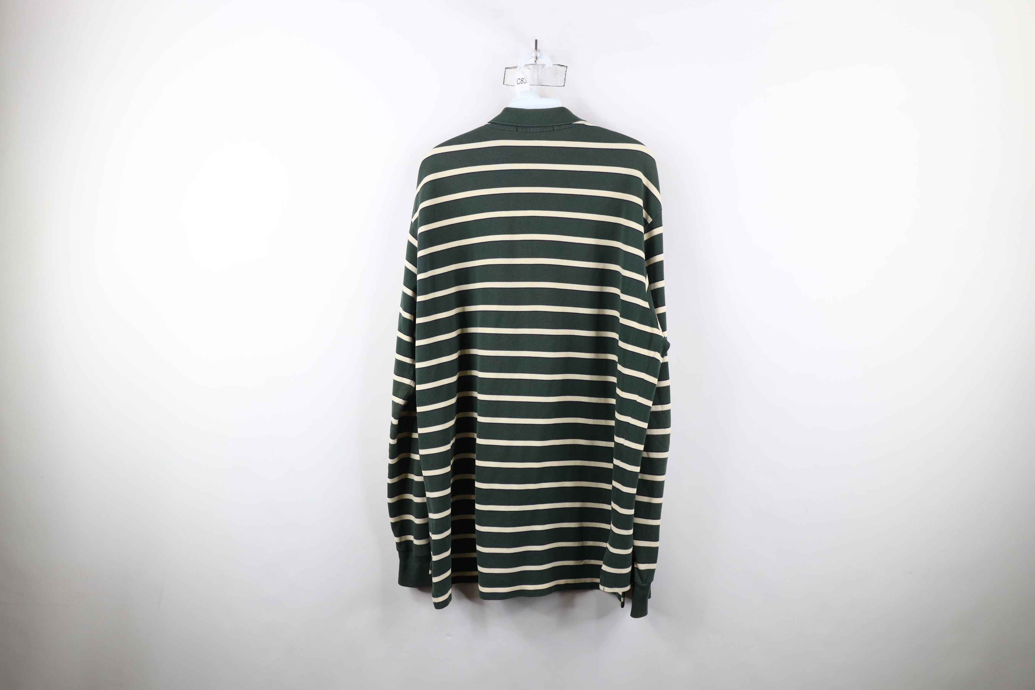 Ralph Lauren × Vintage Vintage 90s Ralph Lauren Striped Long Sleeve Rugby Polo Size US L / EU 52-54 / 3 - 11 Thumbnail