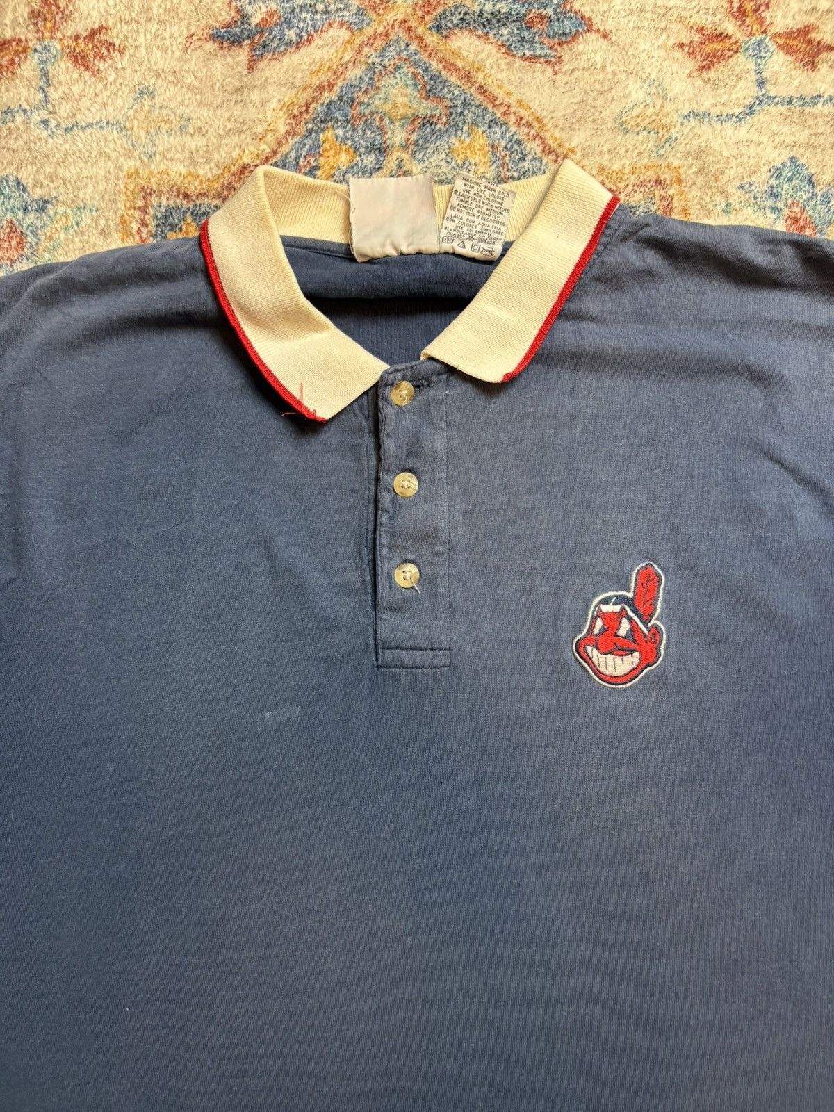 MLB Vintage MLB Cleveland Indians Polo Shirt Large Size US L / EU 52-54 / 3 - 4 Thumbnail
