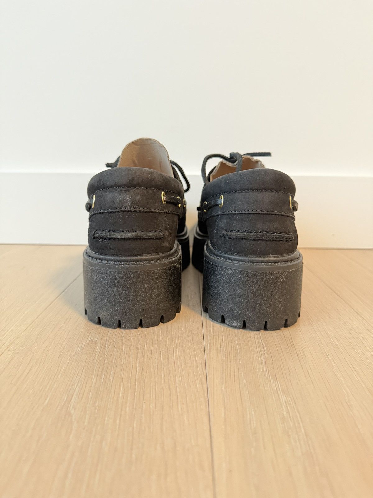 Timberland Stone Street Oxford Shoes Lace Up Black Nubuck