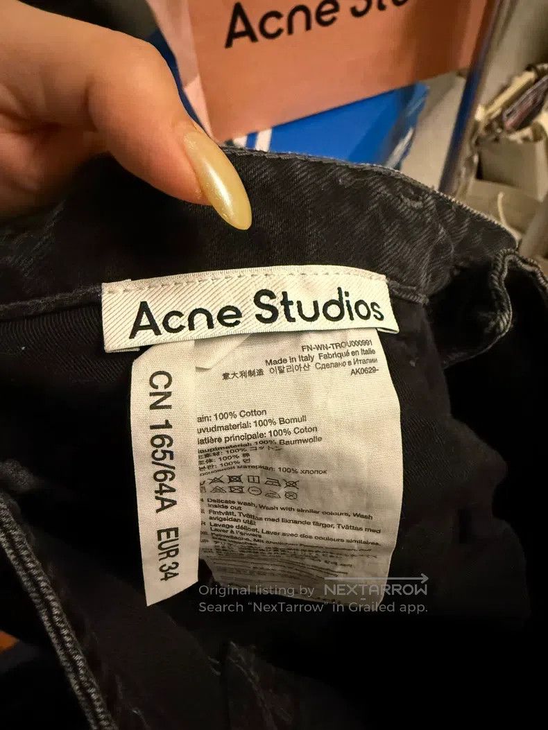Acne Studios Acne Studios Washed Black Gray Flared Jeans Size US 34 / EU 50 - 7 Thumbnail
