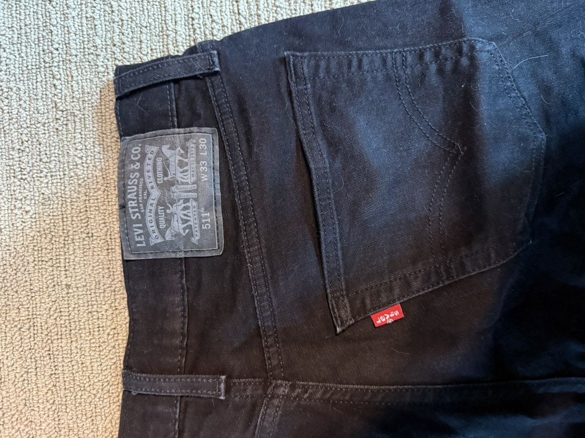 Levi's Levis 511 Slim Fit Black Jeans Size US 33 - 1 Thumbnail