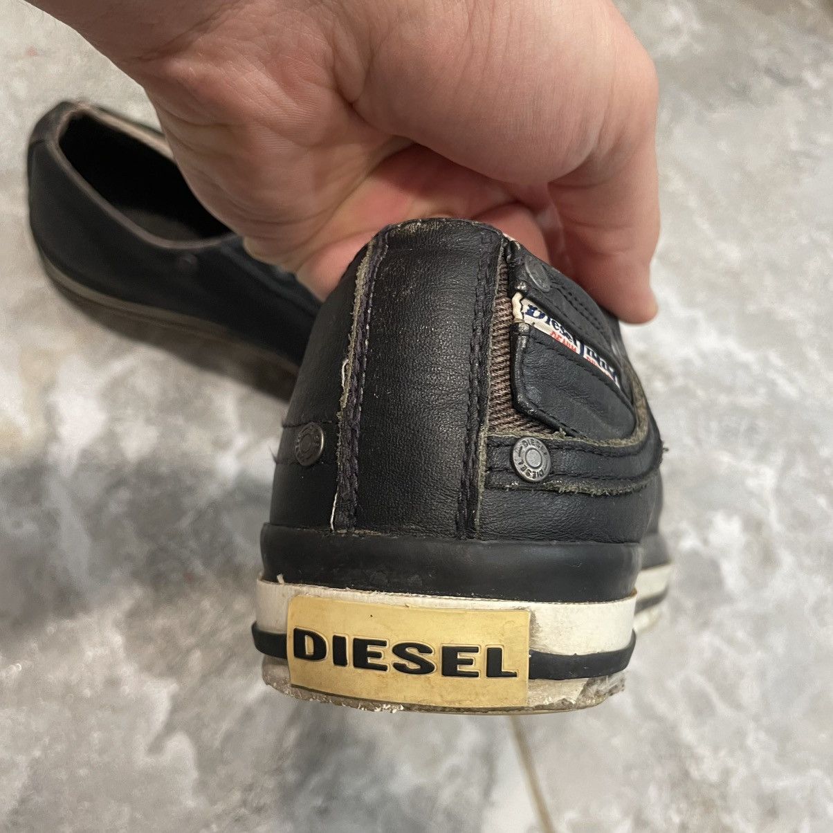 Diesel Vintage Diesel leather shoes sneakers boots y2k die rock sun Size US 9 / EU 42 - 4 Thumbnail