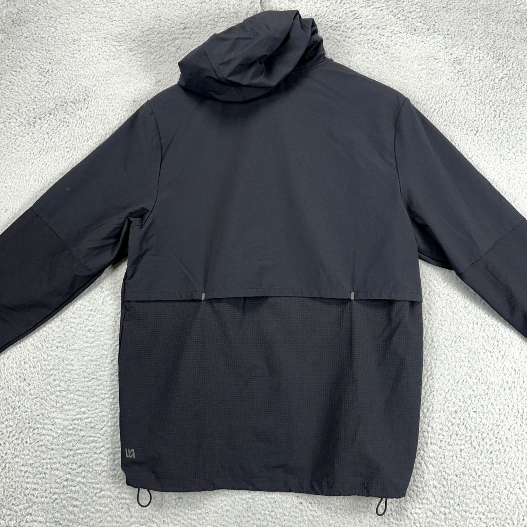 Vintage VRST Hoodie Jacket Mens Medium Black Half Zip Long Sleeve Nylon Blend Pullover Jacket Outdoor Activewear Casual Bags Pockets Size US M / EU 48-50 / 2 - 3 Thumbnail