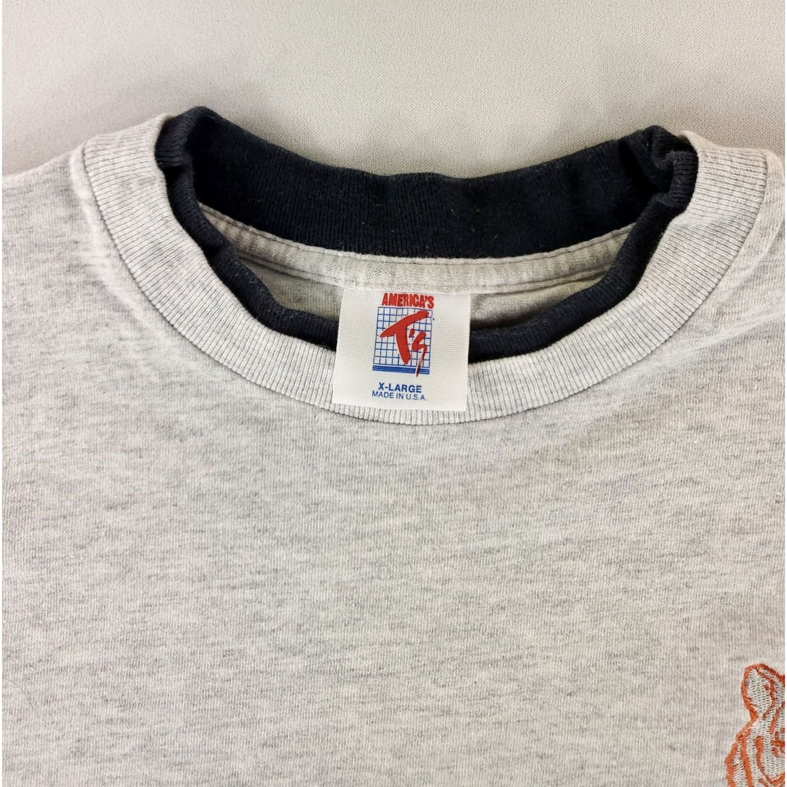Doublet VINTAGE Princeton University Tigers T Shirt VTG 90s Double Collar Gray Made USA Mens XL Size US XL / EU 56 / 4 - 3 Thumbnail