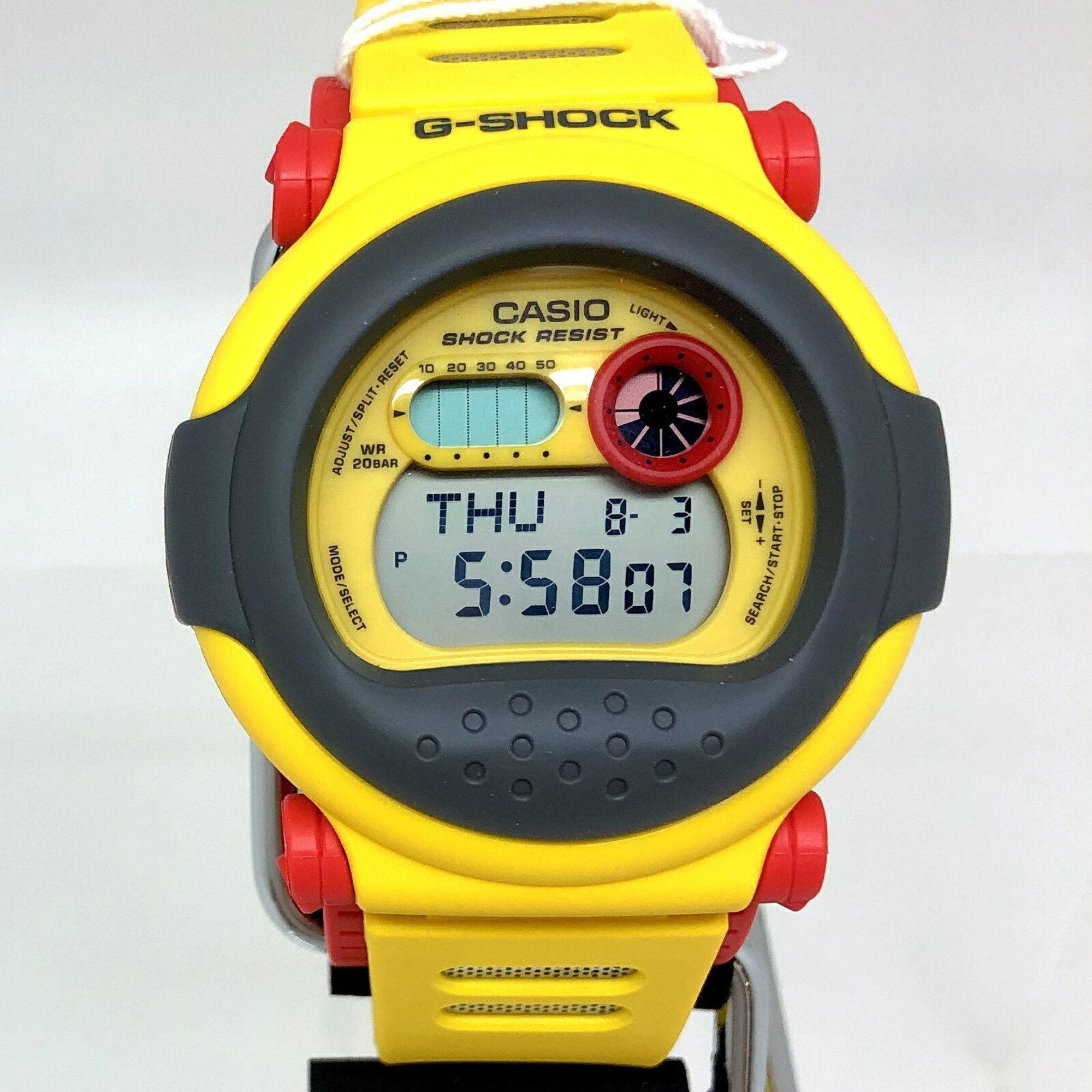 image of Casio G-Shock Watch G-001-9Jf Nexax Reprint Jason Advance Line Capsule Tough Yellow Gray Red Eye Di