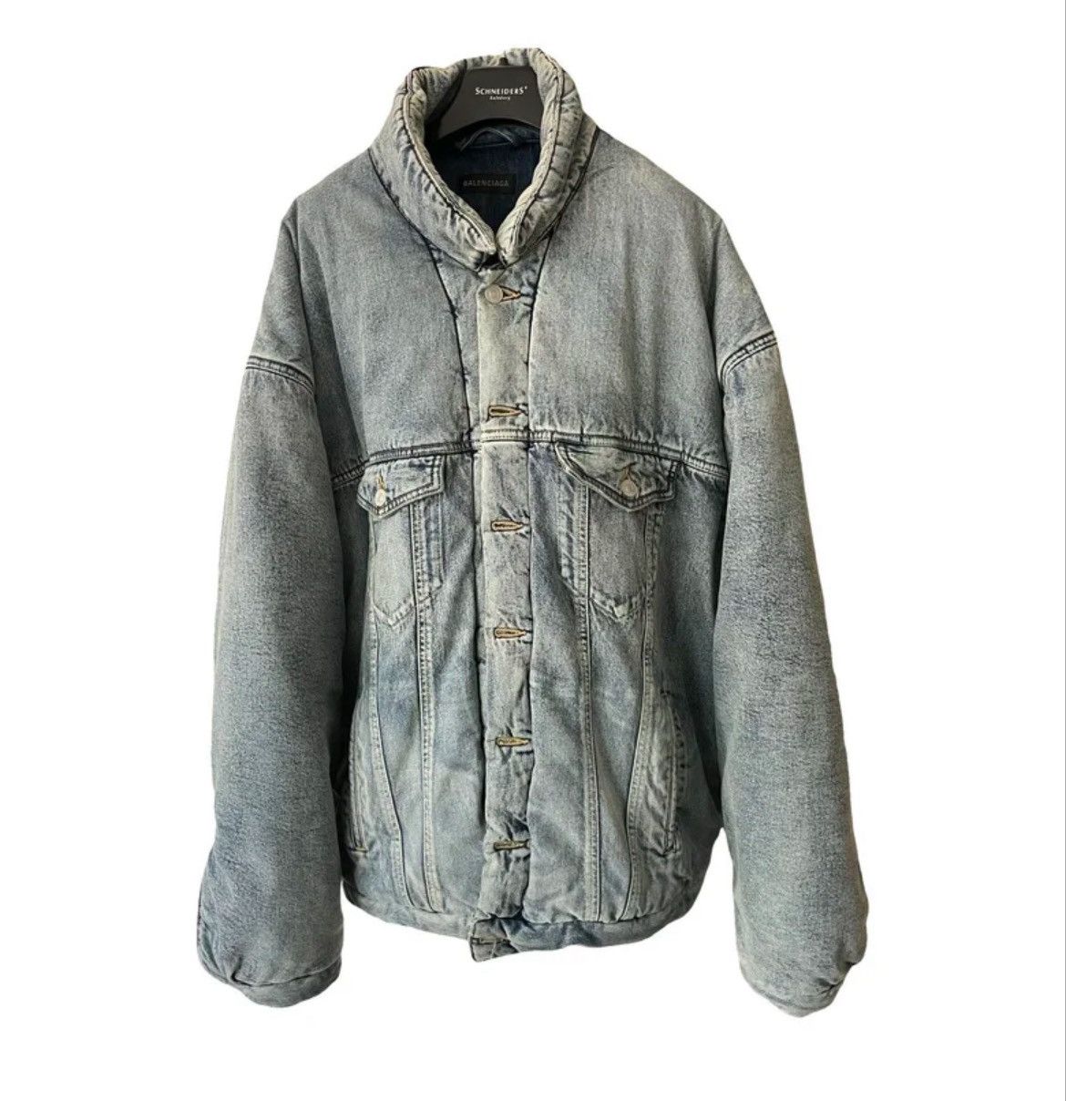 Balenciaga Balenciaga Puffer jean jacket Size US L / EU 52-54 / 3 - 1 Thumbnail