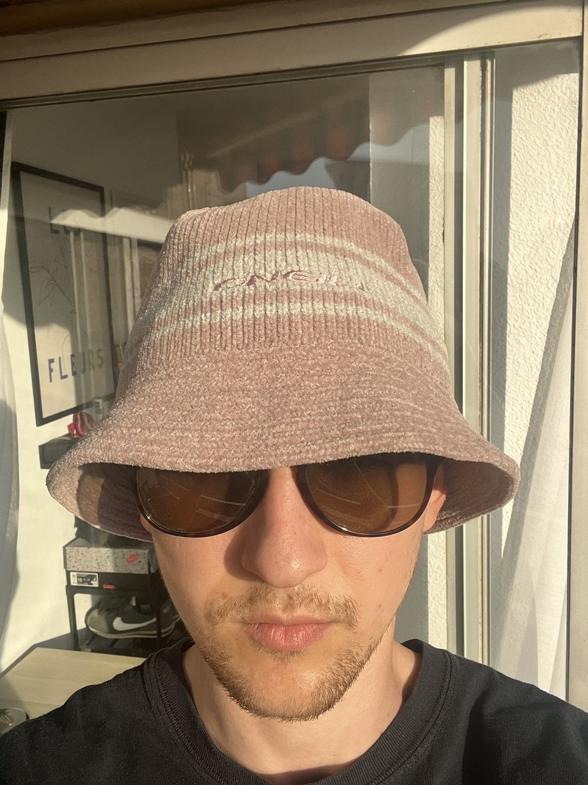 Japanese Brand × O'Neill × Vintage Rare O’Neill Acrylic Knitted Pink Bucket Hat Quicksilver 90s Size ONE SIZE - 9 Thumbnail