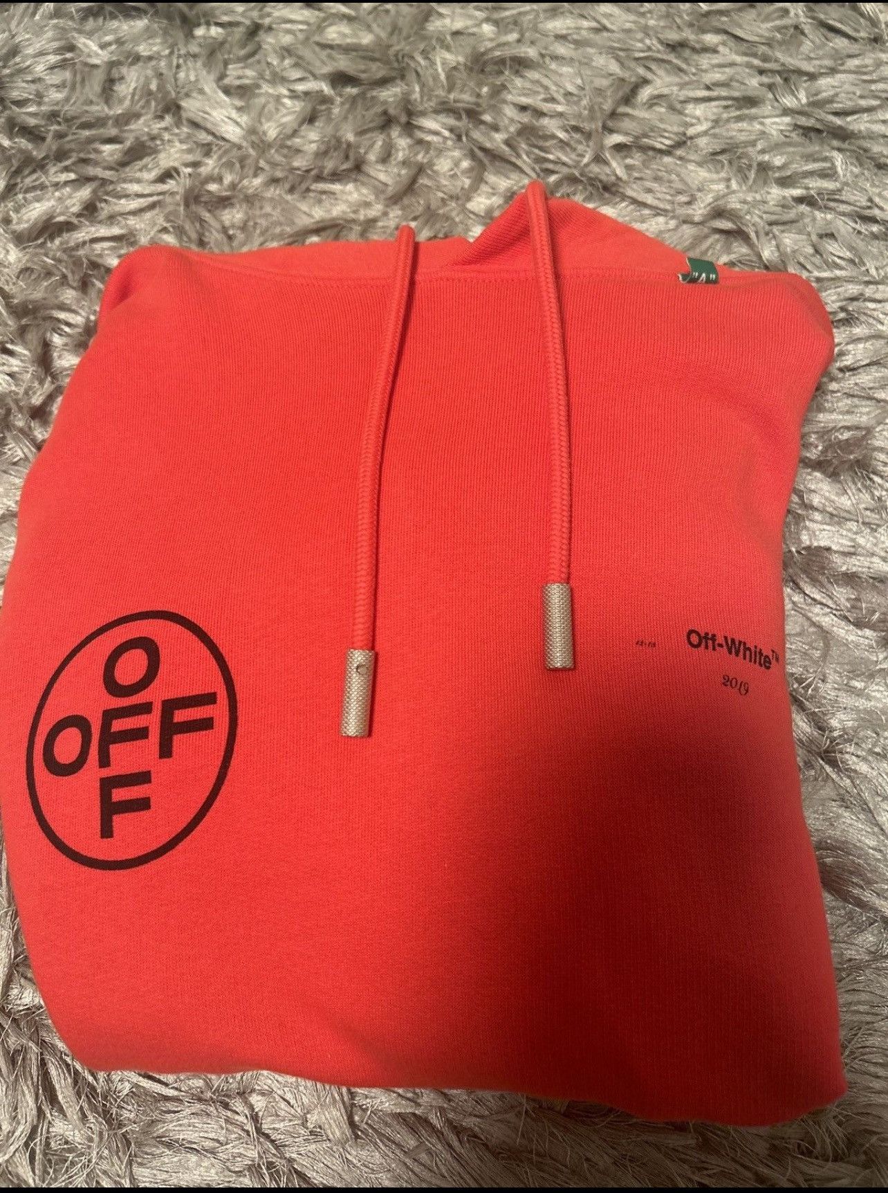 Off-White × Vintage OFF WHITE DIAG STENCIL HOODIE Size US XXS / EU 40 - 2 Thumbnail