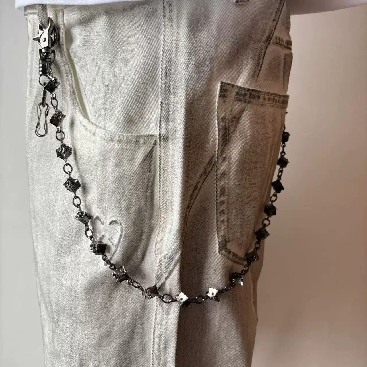 Vintage Retro hip-hop punk style jeans waist chain Size ONE SIZE - 1 Thumbnail