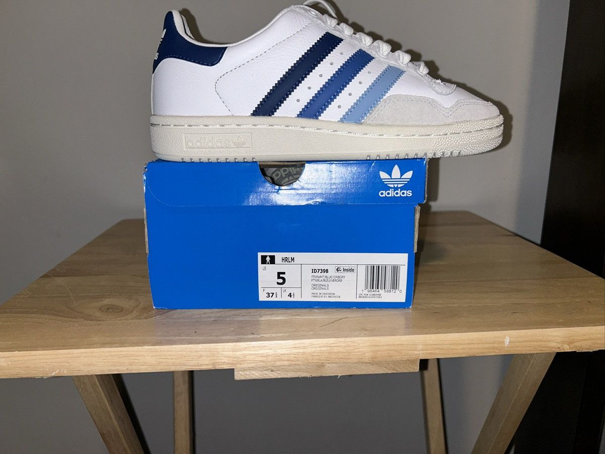 Adidas ADIDAS HRLM SNS Sneakers Men's Size 5 White Blue ID7398 Size US 5 / EU 37 - 2 Thumbnail
