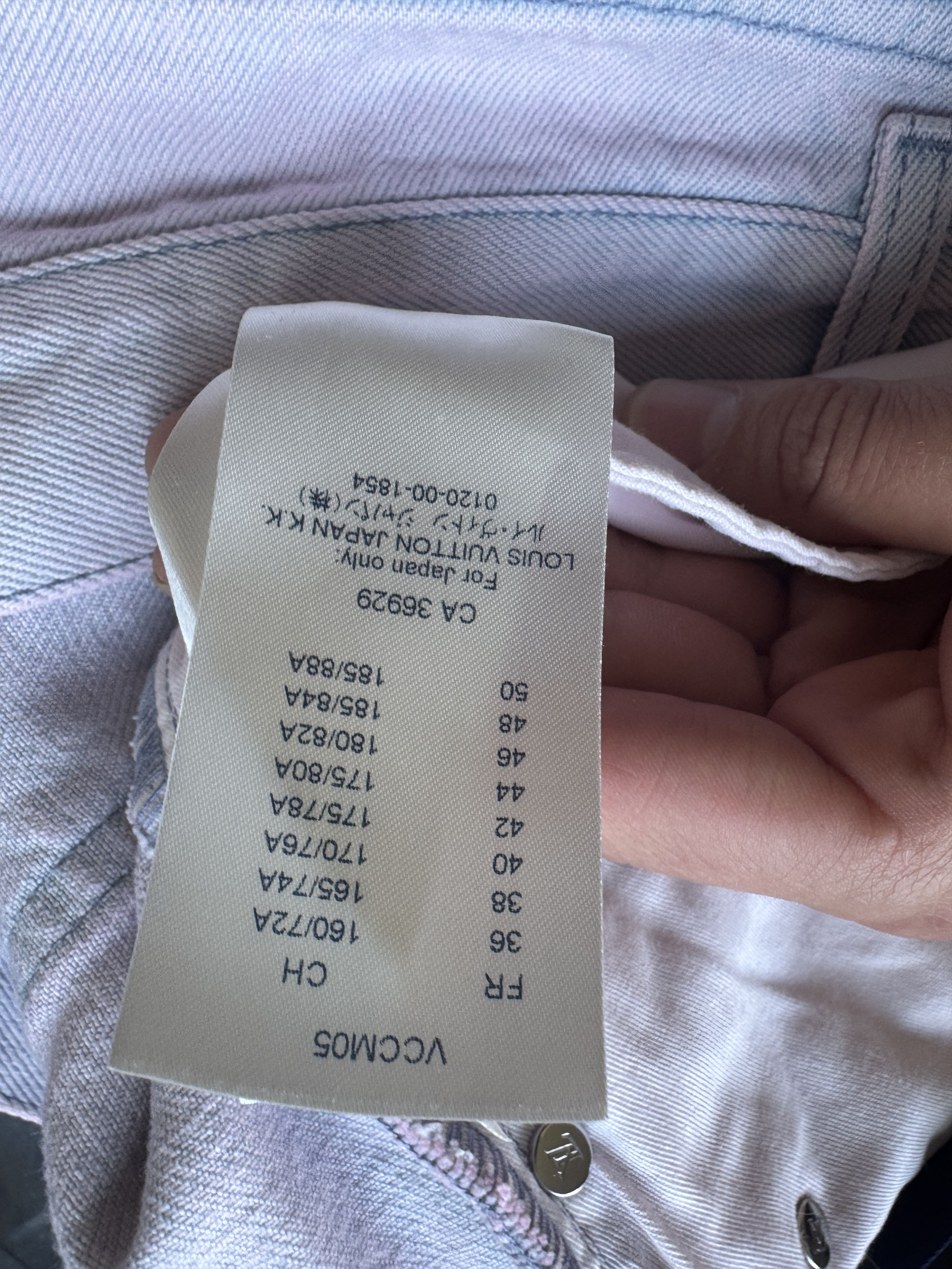 Louis Vuitton Louis Vuitton Bleached Pink Denim Pants Size US 34 / EU 50 - 14 Thumbnail