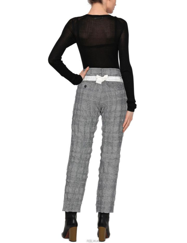 Undercover Undercover High Rise Houndstooth Trousers Gray Size 31" - 6 Thumbnail