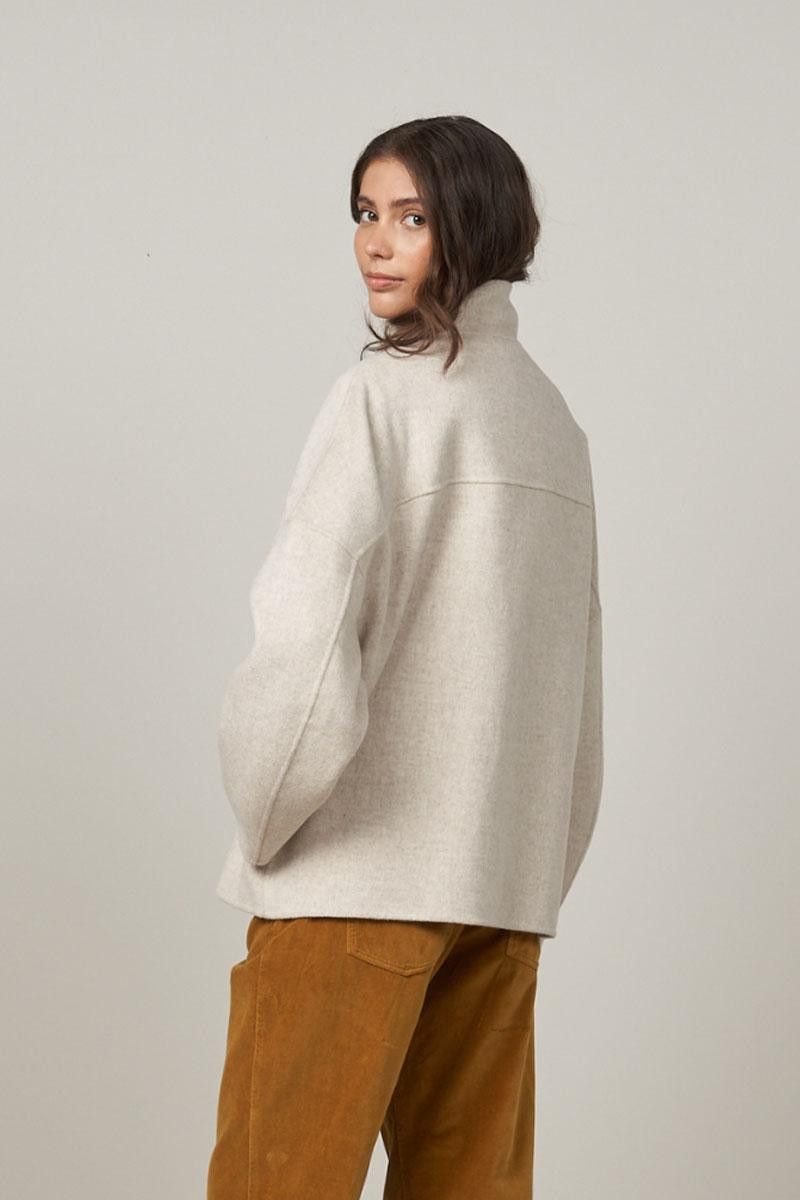 Hartford Hartford Vicco Wool Relaxed Fit Jacket Coat Natural Size L / US 10 / IT 46 - 7 Thumbnail