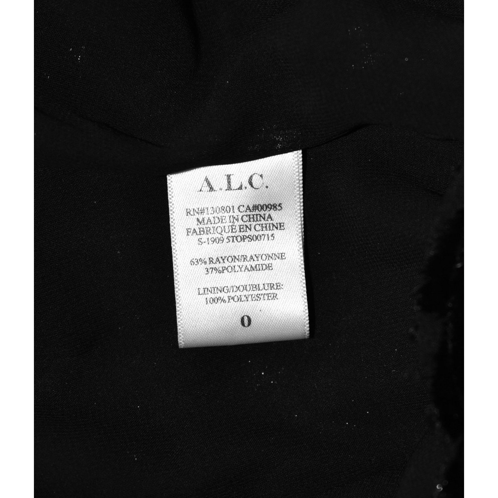A.L.C. NWT A.L.C. Velvet V Neck Zip Long Sleeve Canyon Top 0 $450 Size XS / US 0-2 / IT 36-38 - 8 Thumbnail