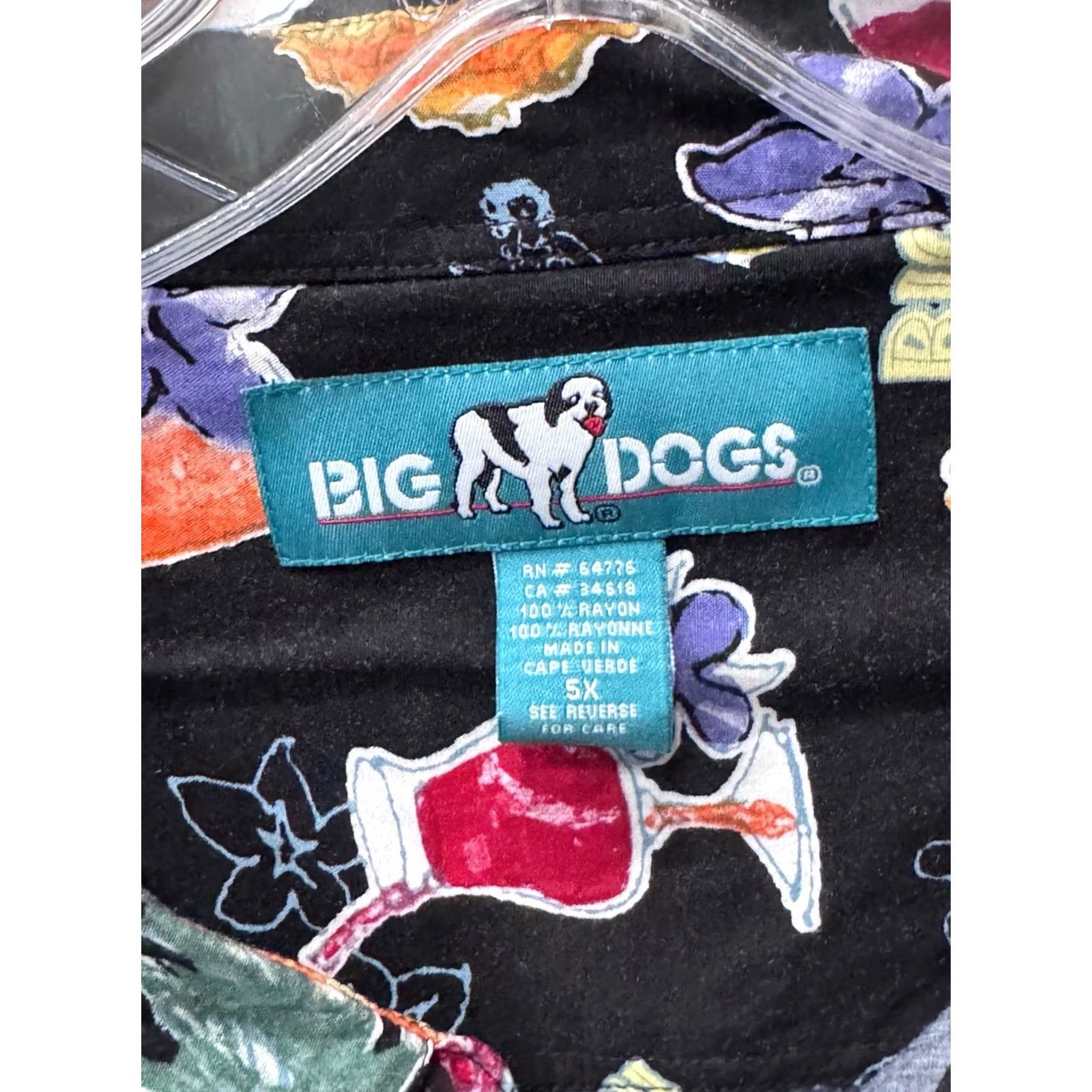 Big Dogs Big Dogs Hawaiian Artwork Floral BUTTON UP SHIRT 5XL XXXXXL Mens Long Sleeve Multicolor Shirt Size US XXL / EU 58 / 5 - 6 Thumbnail
