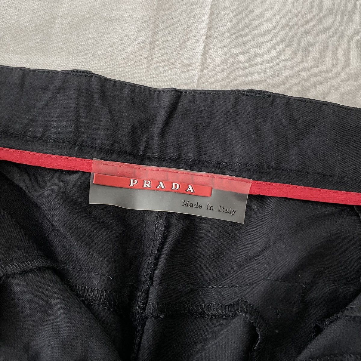 Prada Prada Black Trousers Fine Twill Wool Made in Italy Size US 34 / EU 50 - 6 Thumbnail