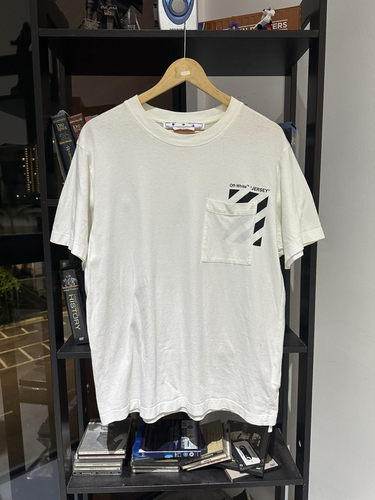 Off-White LASTDROP❗️off white "JERSEY" pocket tee Size US L / EU 52-54 / 3 - 1 Thumbnail