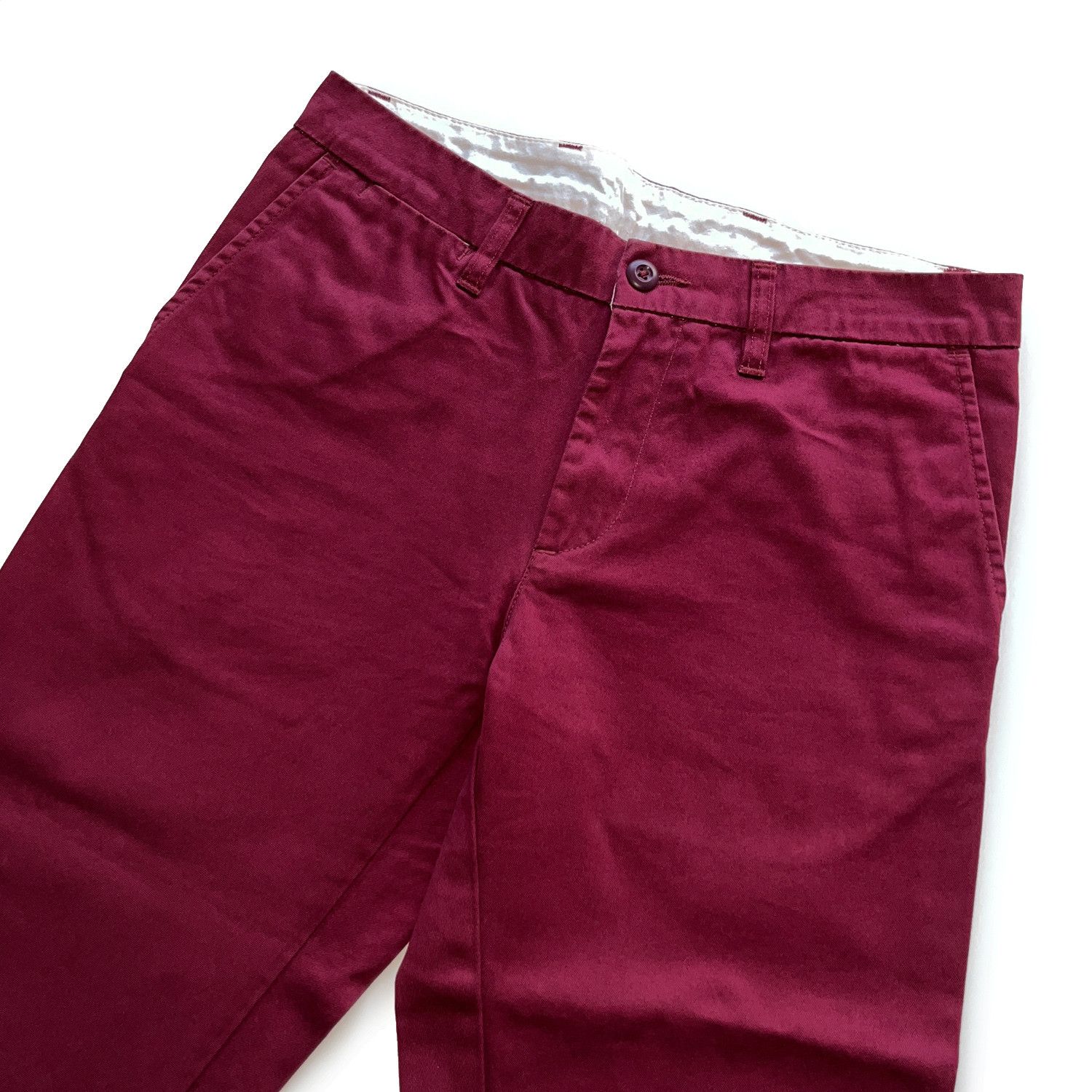 Carhartt Wip X'Johnson Cropped Pant in Burgundy Red Size US 27 - 3 Thumbnail