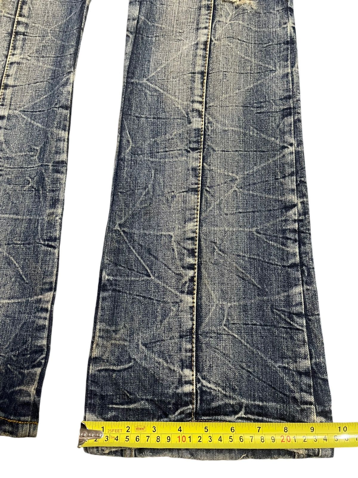 semanticdesign Vintage Japanese Semantic Design Distressed Wide Legs Jeans Size US 34 / EU 50 - 17 Thumbnail
