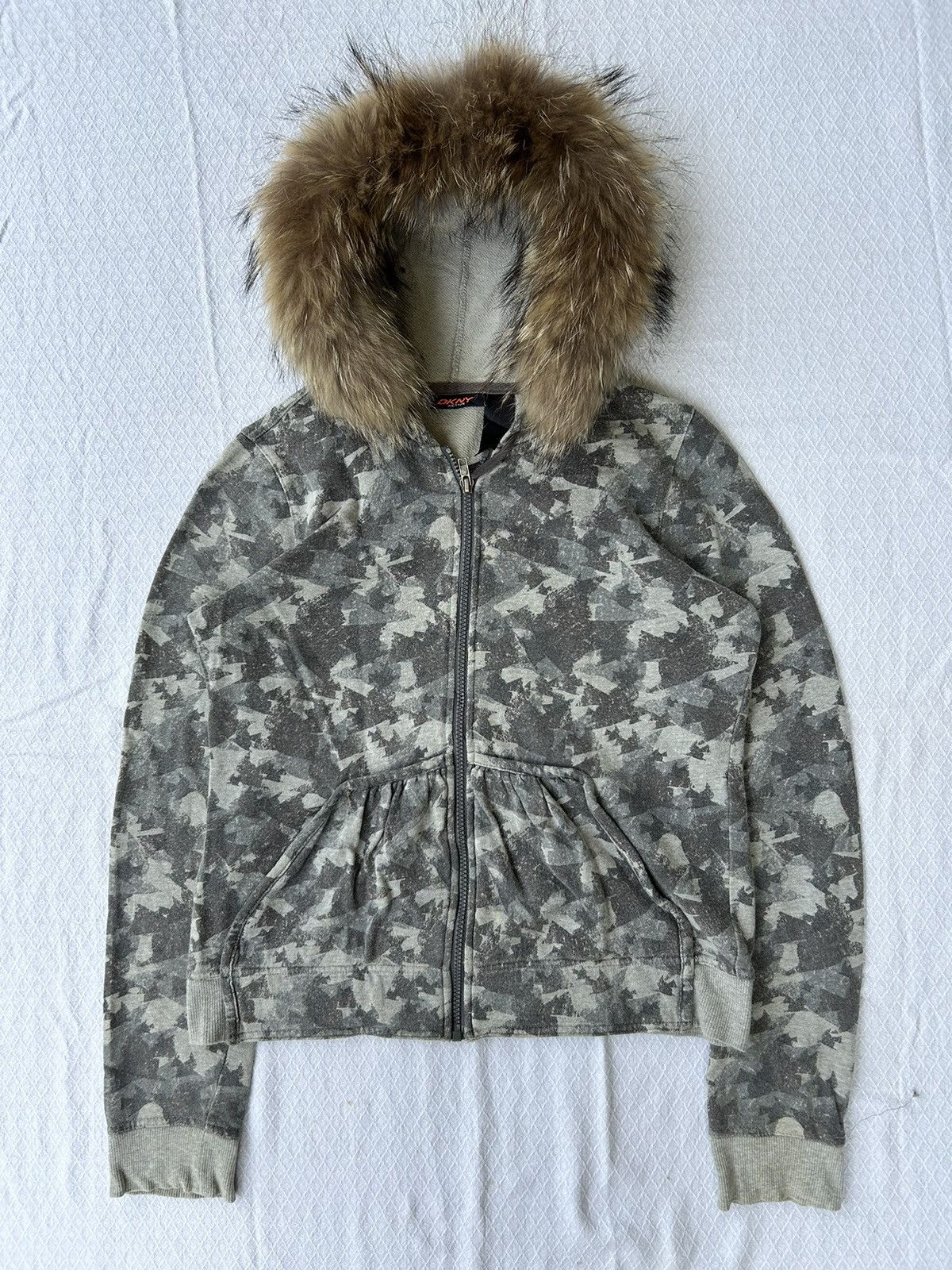 💸BINDINGOFFER💸Fur zip hoodie camo style Ifsixwasnine lgb