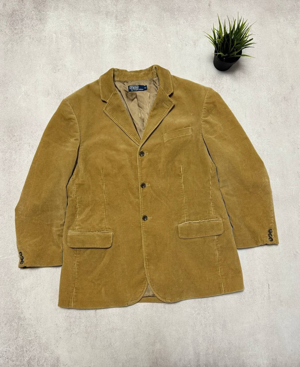 Polo Ralph Lauren × Vintage Vintage Polo Ralph Lauren Blazer Corduroy Mens 90s Size 48R - 1 Thumbnail