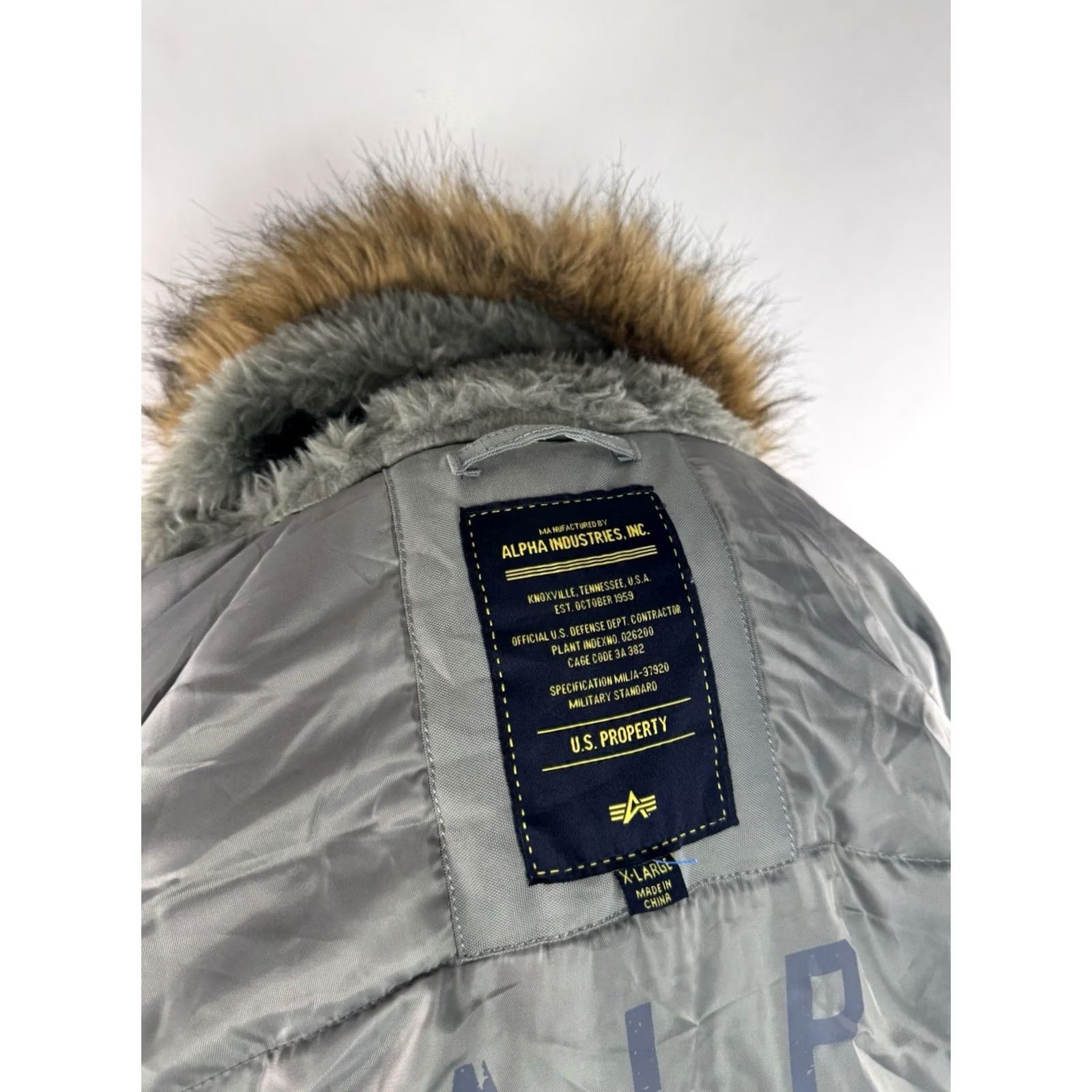 Vintage ALPHA INDUSTRIES Parka XL Military Green New w Tag ALTITUDE Knoxville Patch Fur Collar Coat Mens Size US XL / EU 56 / 4 - 6 Thumbnail