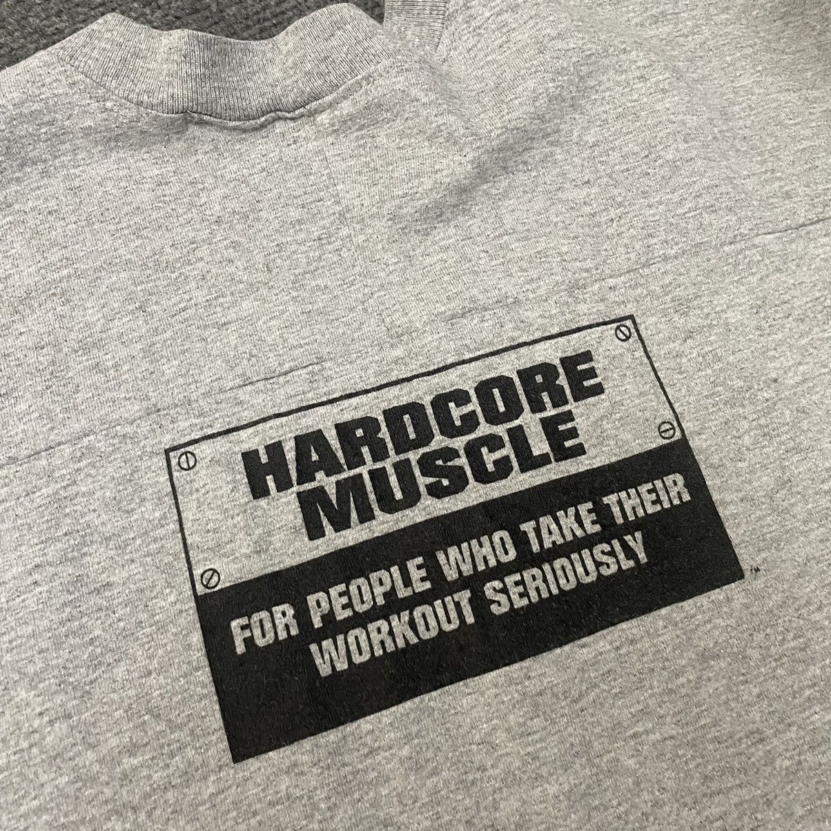 Vintage Vintage 1990s Hardcore Muscle NYC Anvil Athletic T Shirt Size US XXL / EU 58 / 5 - 8 Thumbnail