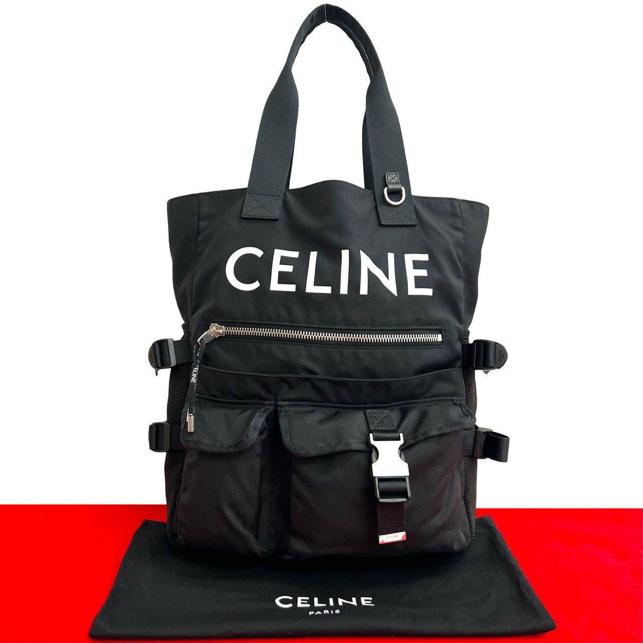 Celine Celine Celine Logo Print Nylon 2way Bag Textile Tote Bag DUTY FREE for USA Size ONE SIZE - 1 Thumbnail