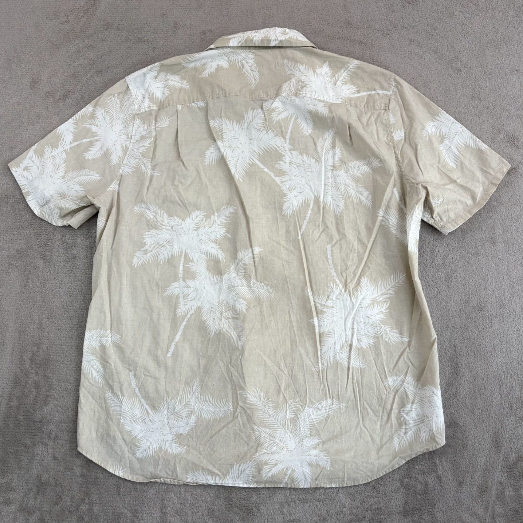 Outerknown Outerknown Camp Loop Collar Shirt in Beige Floral Men XL Hemp Blend Size US XL / EU 56 / 4 - 4 Thumbnail