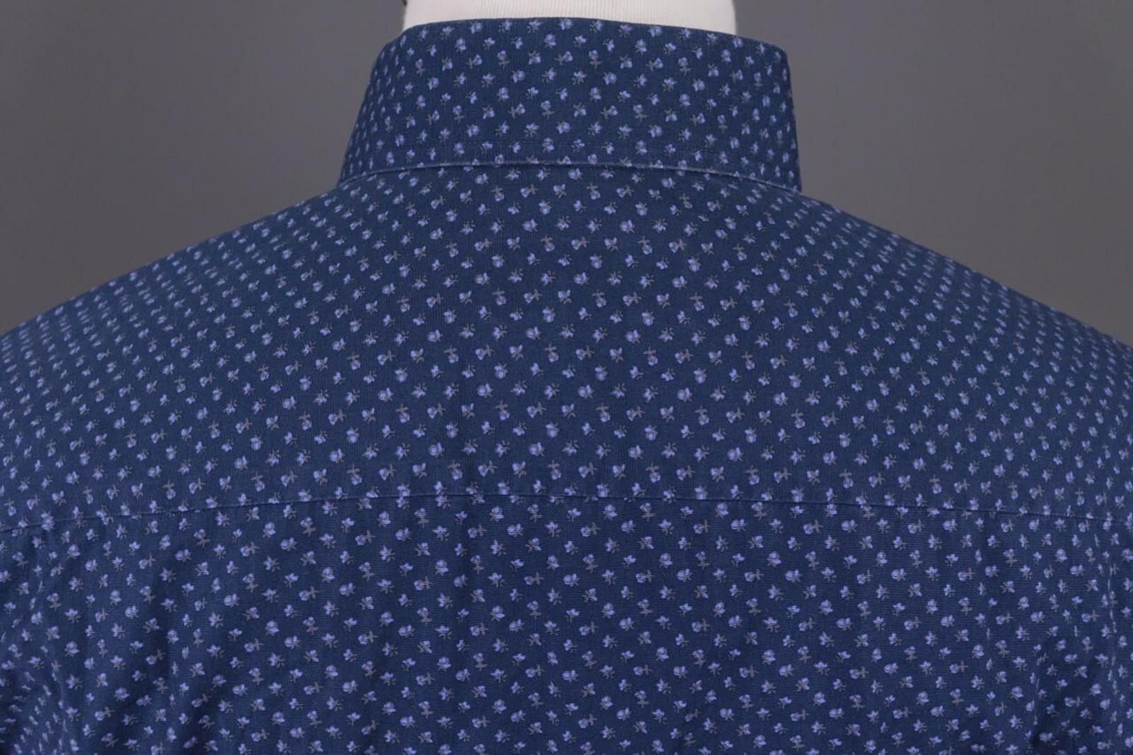 Eton Eton Slim Blue Luxury Floral Button Down Shirt Size 41 / 16 Size US M / EU 48-50 / 2 - 11 Thumbnail
