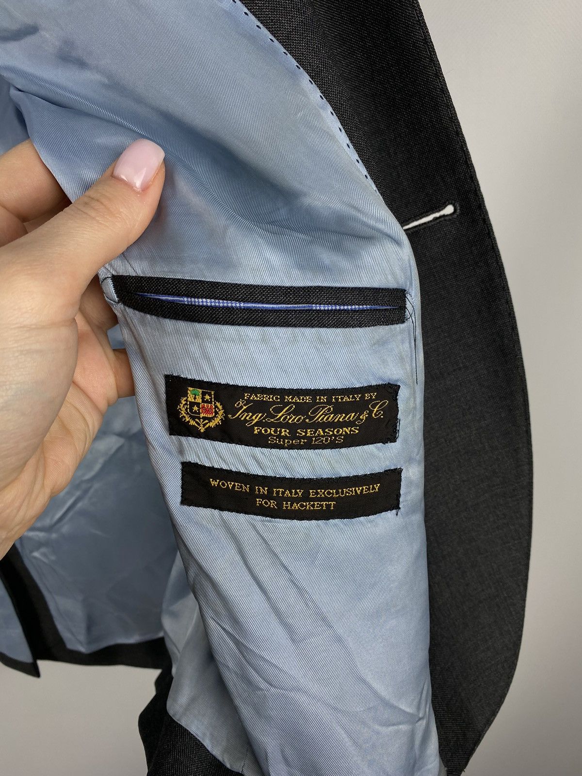 Hackett × Loro Piana Hackett ing Loro Piana men’s wool City blazer jacket Size 40R - 21 Thumbnail