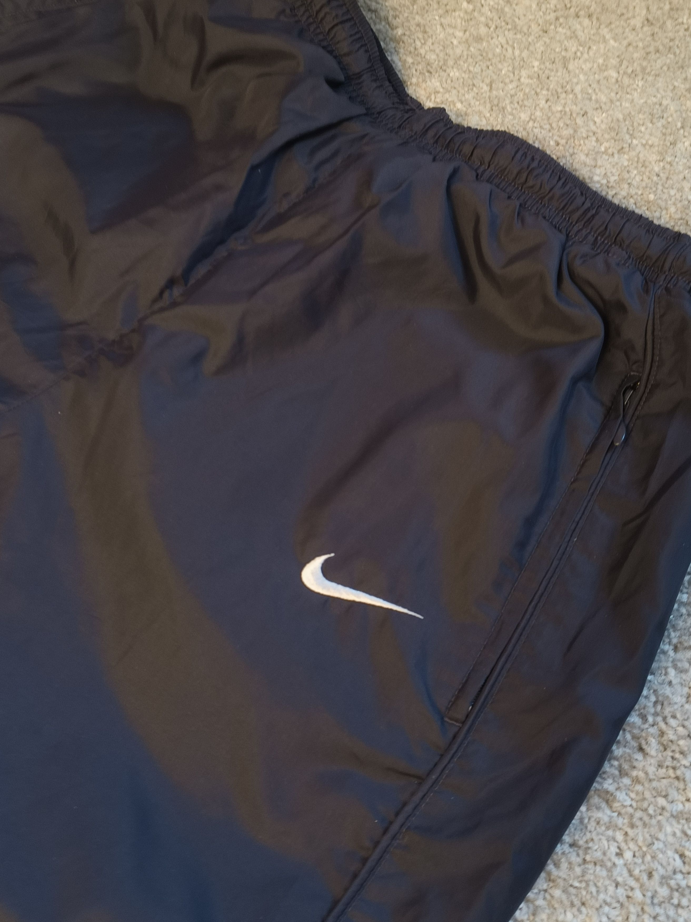 Nike × Vintage Vintage Nike Windbreaker Track Pants Dark Navy Size US 32 / EU 48 - 4 Thumbnail