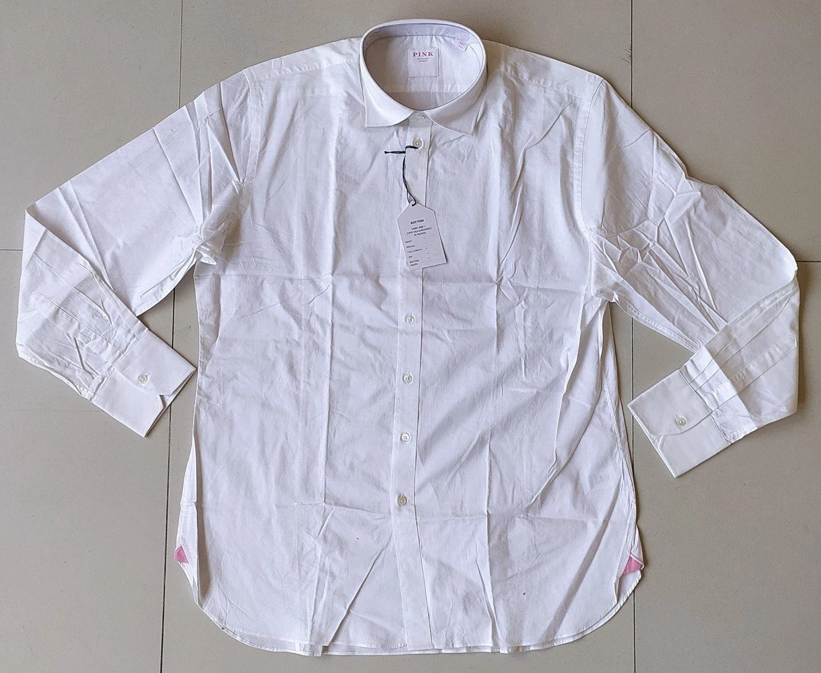 Thomas Pink Thomas Pink Formal Plain Poplin Shirt Free Shipping T/81 Size US XXL / EU 58 / 5 - 2 Thumbnail