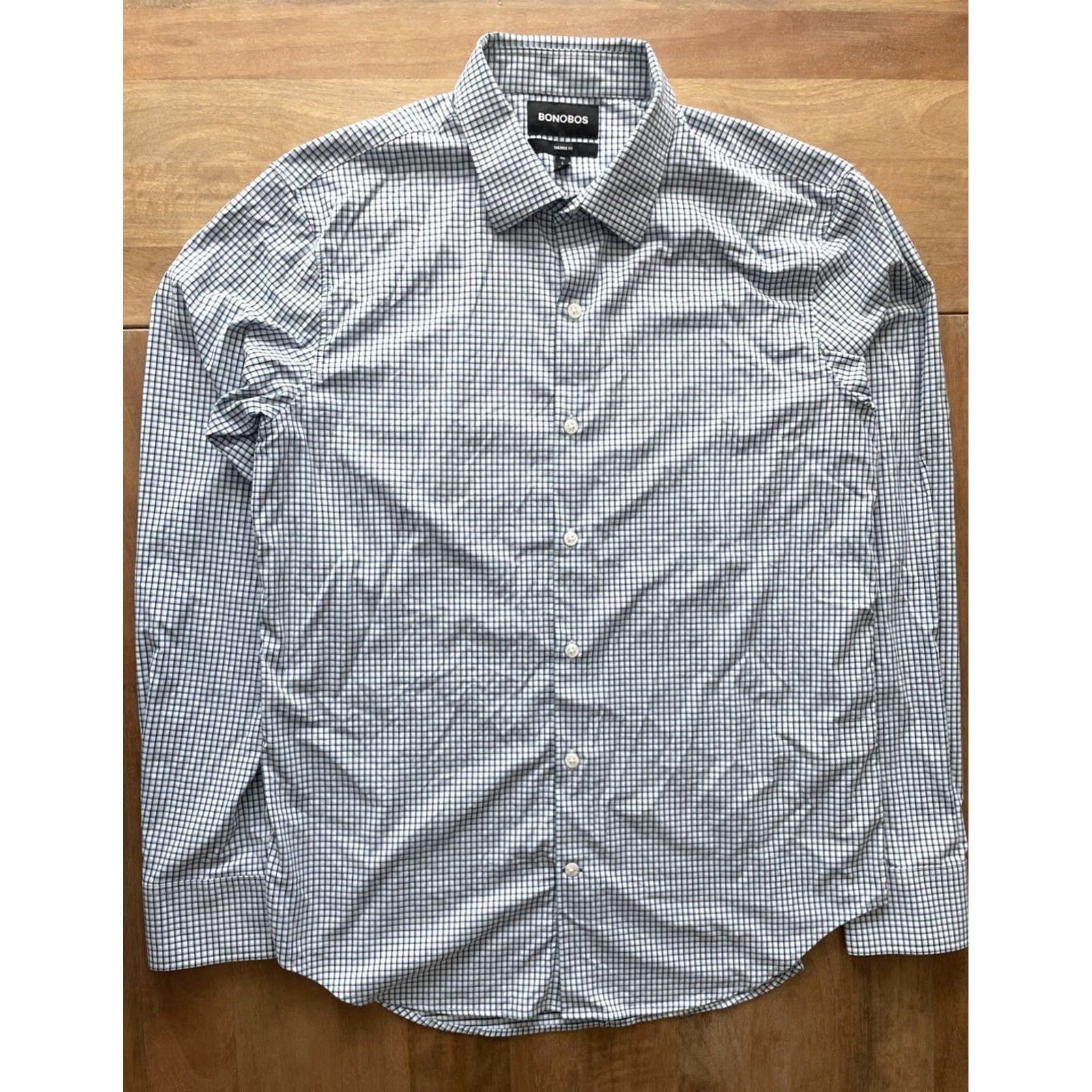 Bonobos Bonobos Shirt Mens L Tartan Blue Plaid Button-Up Dress Casual Tailored Sportswear Regular Fit Menswear Size US L / EU 52-54 / 3 - 2 Thumbnail