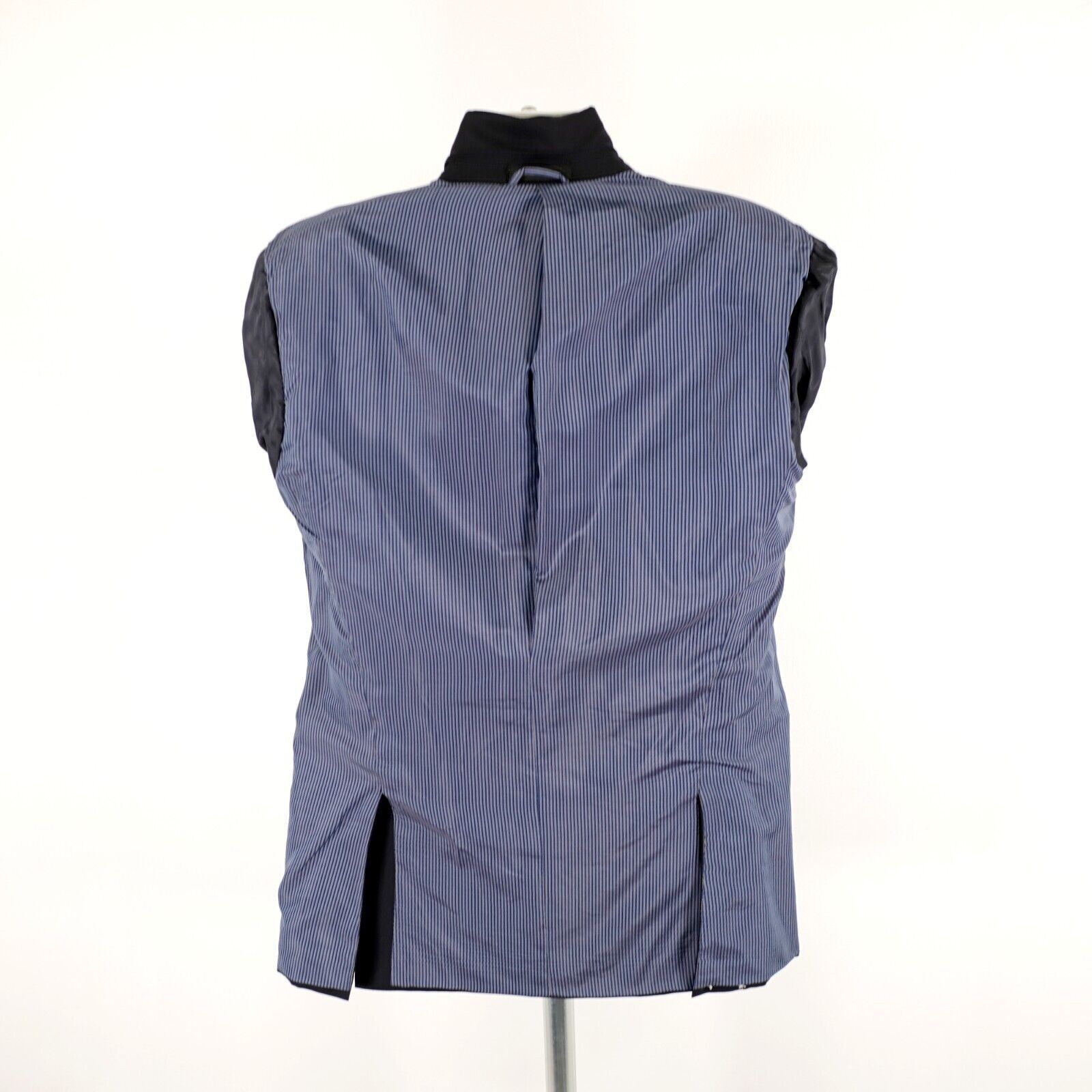 Calvin Klein Calvin Klein Wool Navy Blue 38L 2 Silver Button Blazer Or Sl Size 38L - 10 Thumbnail