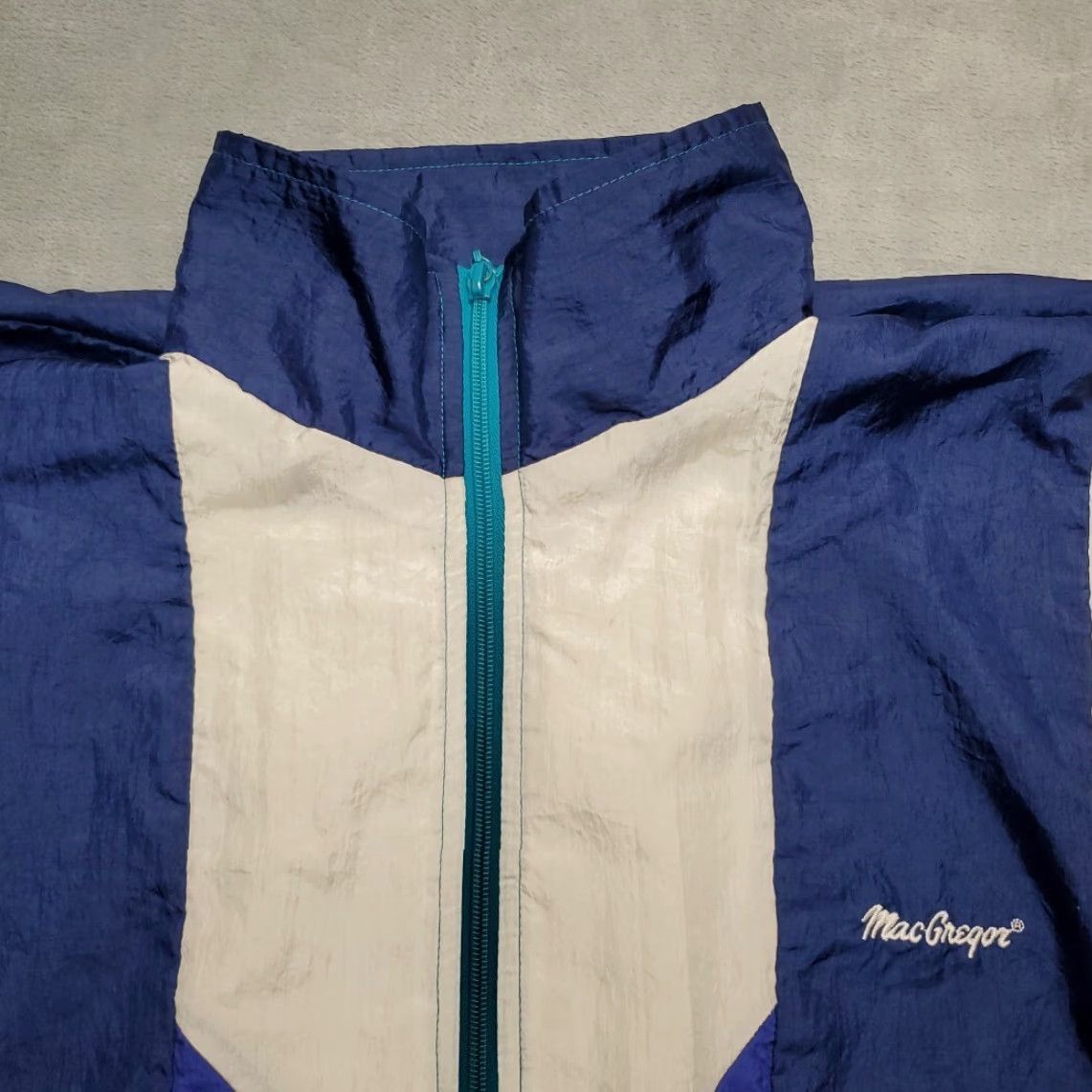 Nike VTG Nike Jacket Men L Blue Nylon Full Zip Windbreaker Lined Retro 80s 90s Sports Windbreaker Casual Size US L / EU 52-54 / 3 - 3 Thumbnail