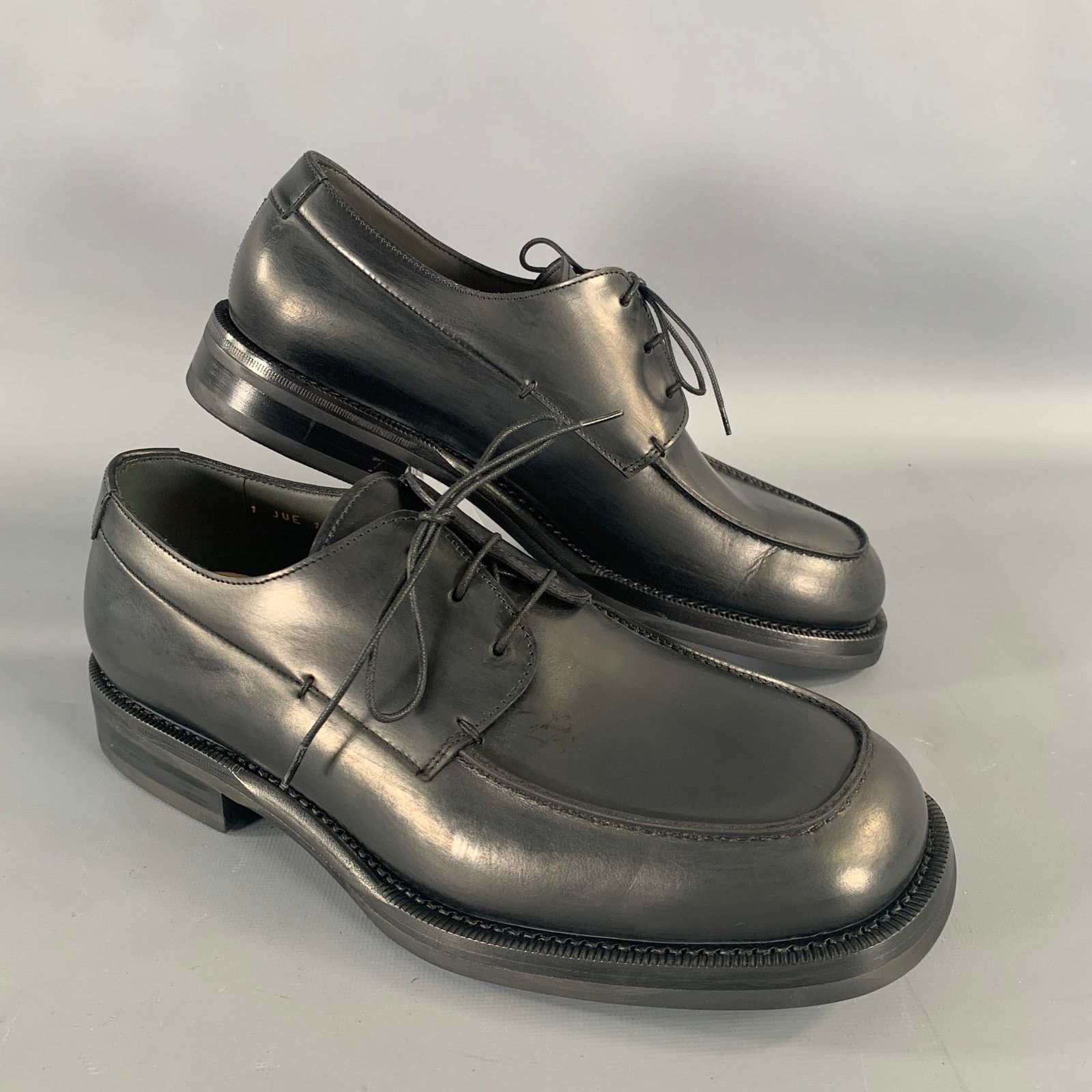 Jil Sander JIL SANDER Size 8 Black Leather Lace Up Shoes Size US 8 / EU 41 - 1 Thumbnail