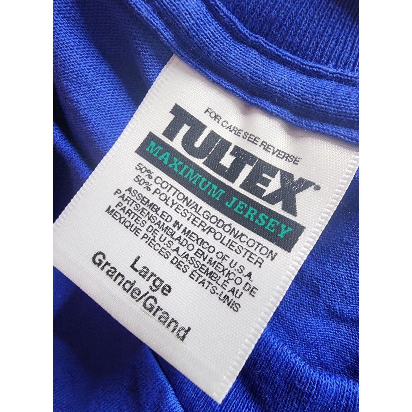 Tultex VINTAGE Tultex T-Shirt Mens L RockApulco NYC Embroidered 80s VTG Crew Neck Blue Cotton Short Sleeve 80s Beach Mens Size US L / EU 52-54 / 3 - 5 Thumbnail