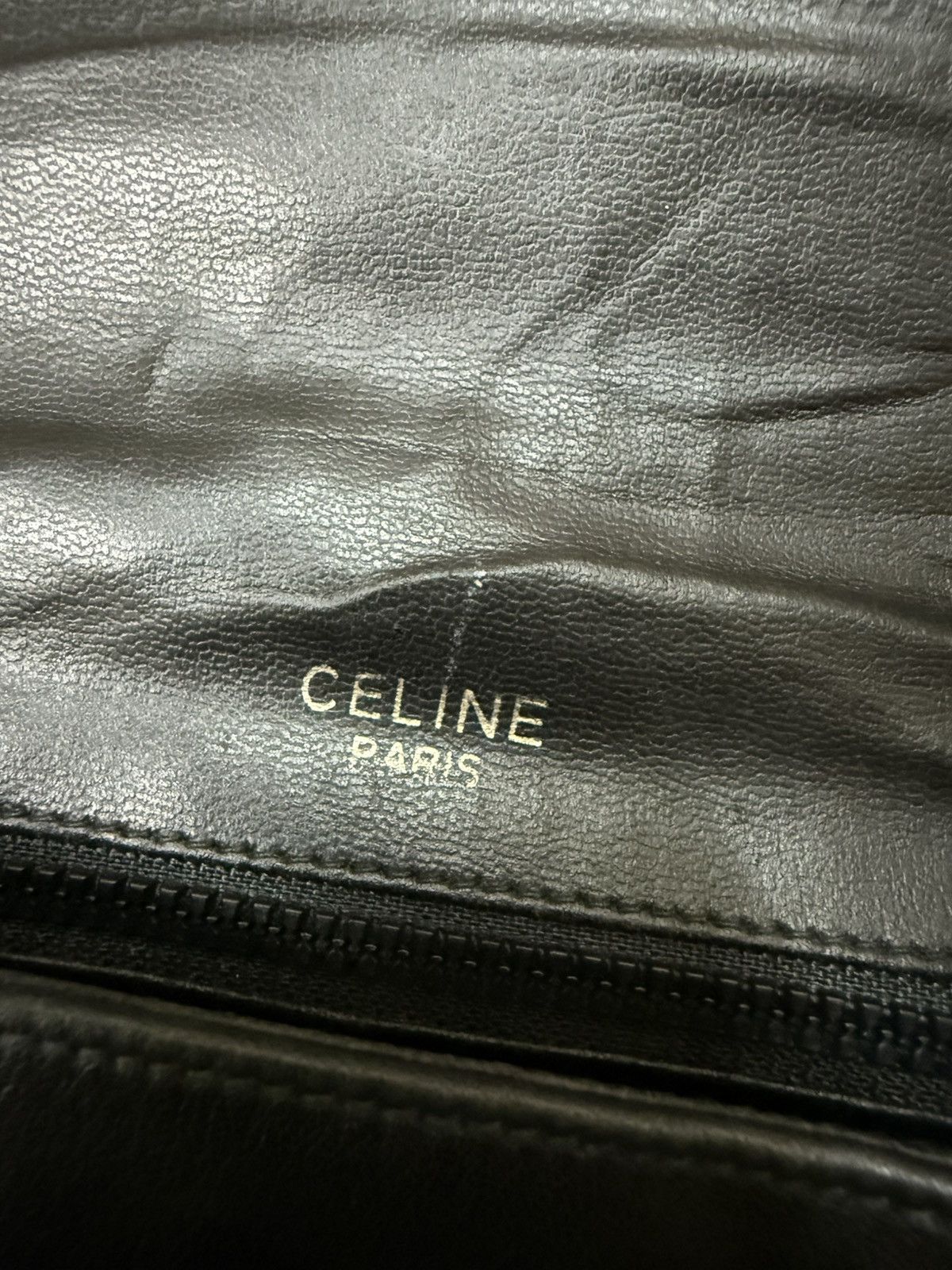 Celine × Designer × Vintage Vintage Celine Black Leather Massenger Bag Size ONE SIZE - 11 Thumbnail