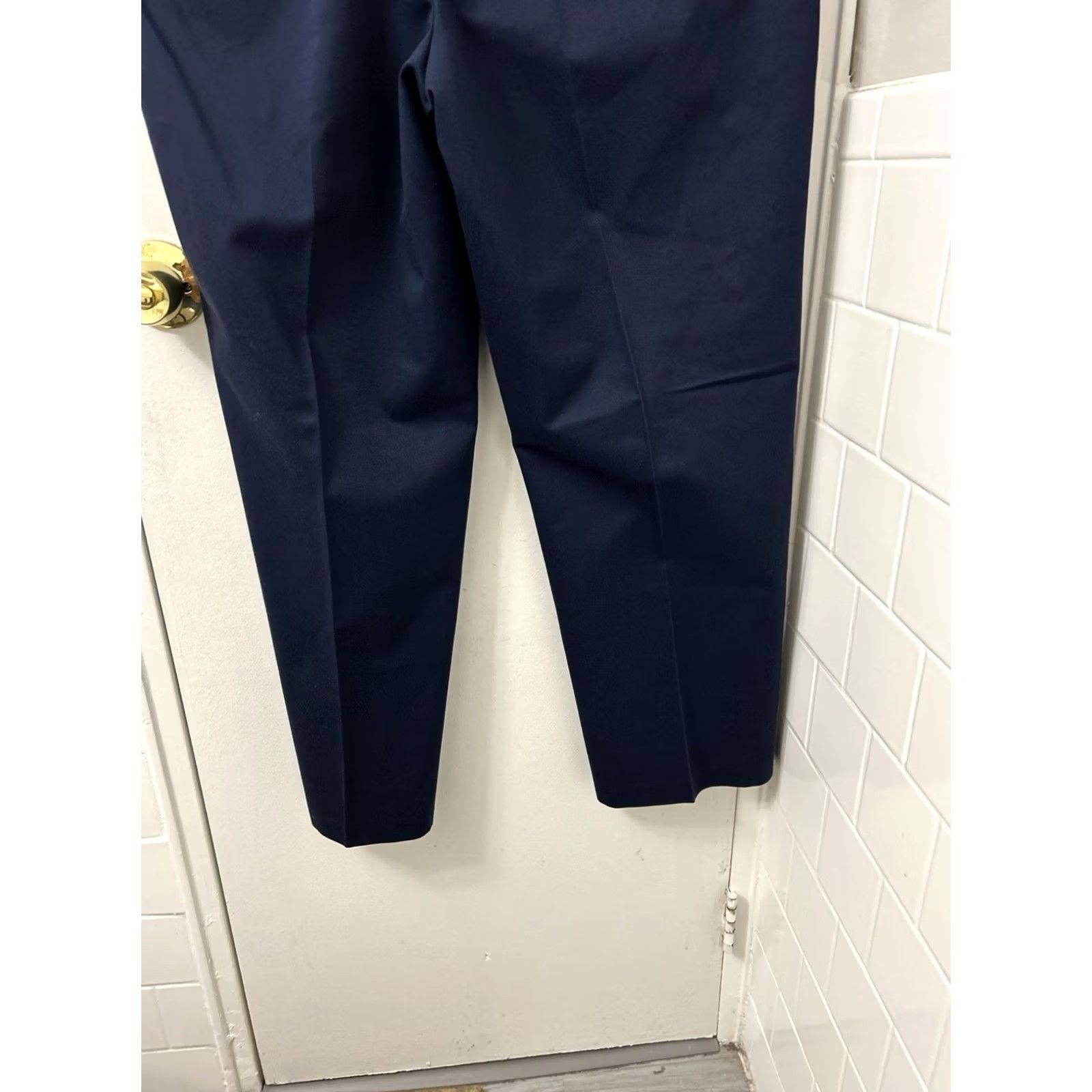 Croft & Barrow Crofts & Barrow Pants Mens 38x30 Navy Blue Classic Fit YKK No Iron Dress Pants Straight Leg 5-Pocket Size US 38 / EU 54 - 3 Thumbnail