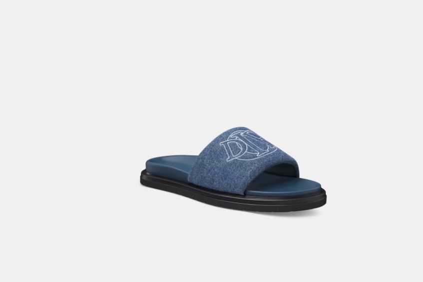 Dior o1w1db10325 3SA143 Aqua Sandals in Blue Size US 12 / EU 45 - 2 Thumbnail