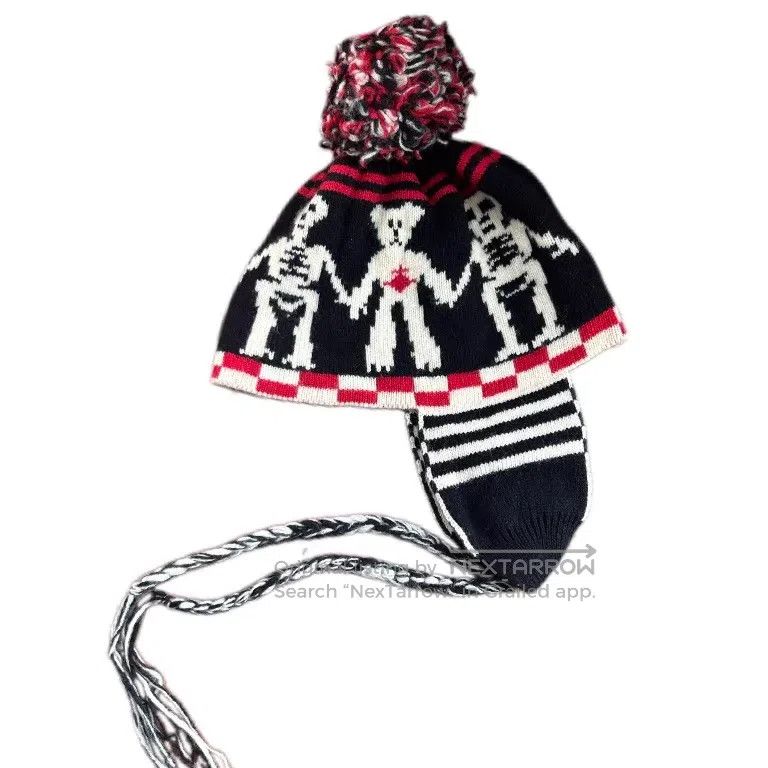 Vivienne Westwood Vivienne Westwood Skull Bear Knitted Ear Flap Hat Size ONE SIZE - 1 Thumbnail