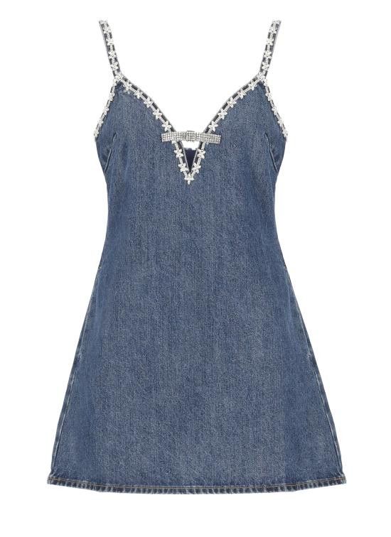 Self-Portrait SELF PORTRAIT Women Mid Skirts RS25811SBL STRAPPY MINIBLUE Blue Size M / US 6-8 / IT 42-44 - 1 Thumbnail