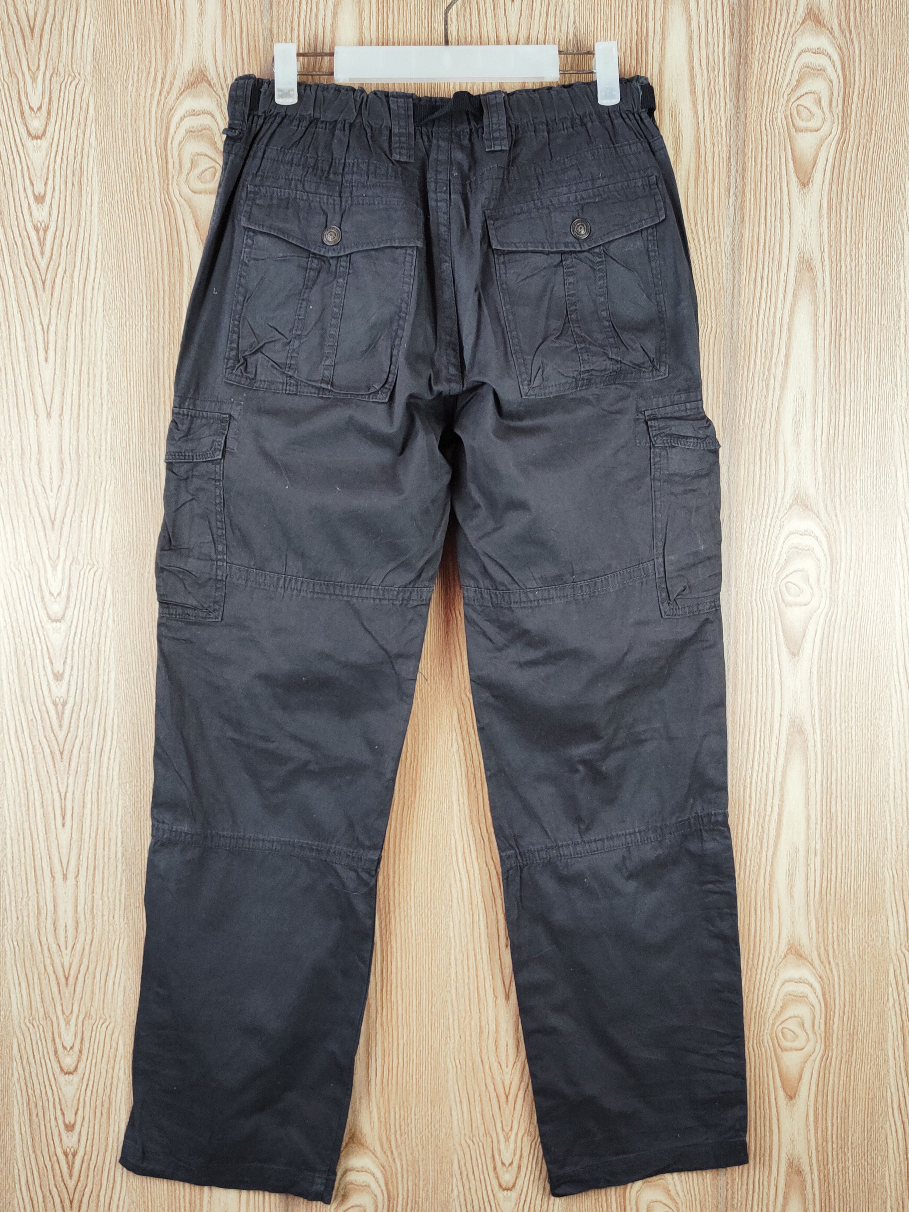 Japanese Brand Japanese Brand Black Multipocket Tactical Cargo Pants #W837 Size US 33 - 7 Thumbnail