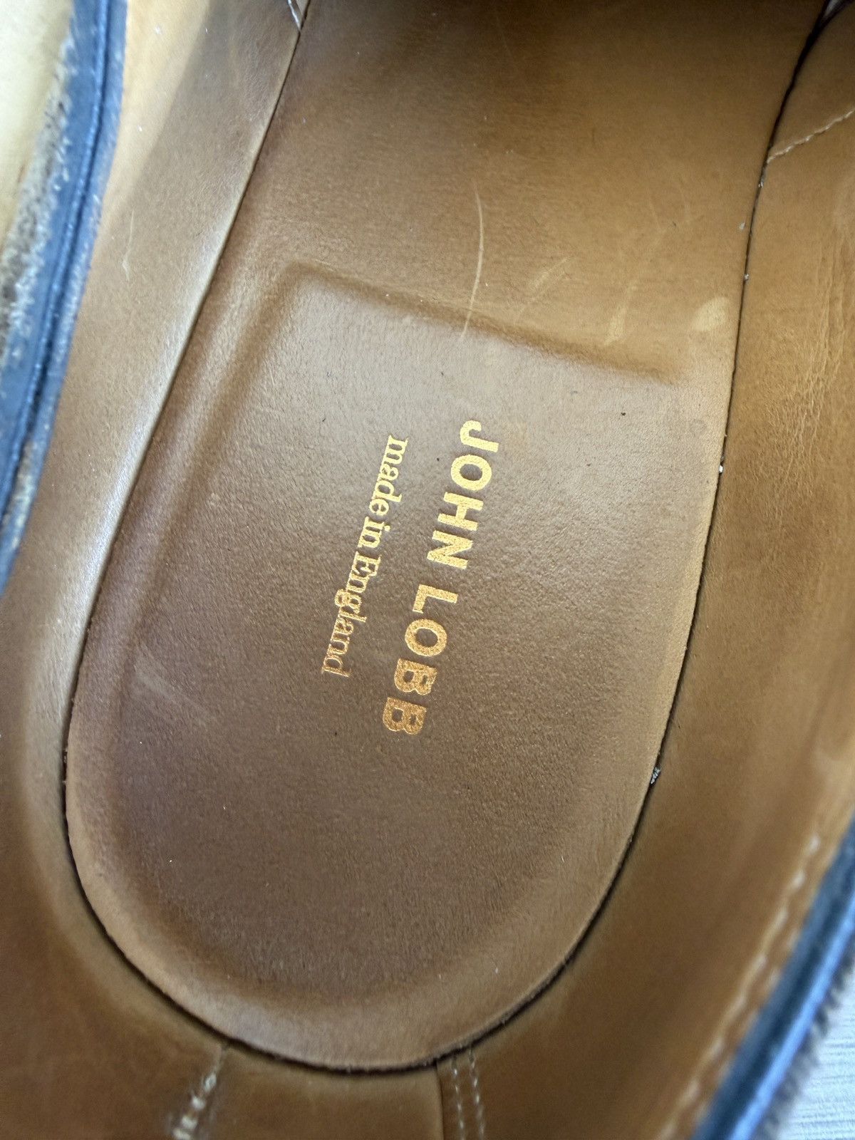 John Lobb 7.5EE Olive suede haloon derby Size US 8.5 / EU 41-42 - 14 Thumbnail
