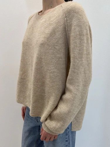 Acne Studios Acne Studios Womens Fn Wn Knit Alpaca Wool Jumper Beige Size S / US 4 / IT 40 - 8 Thumbnail