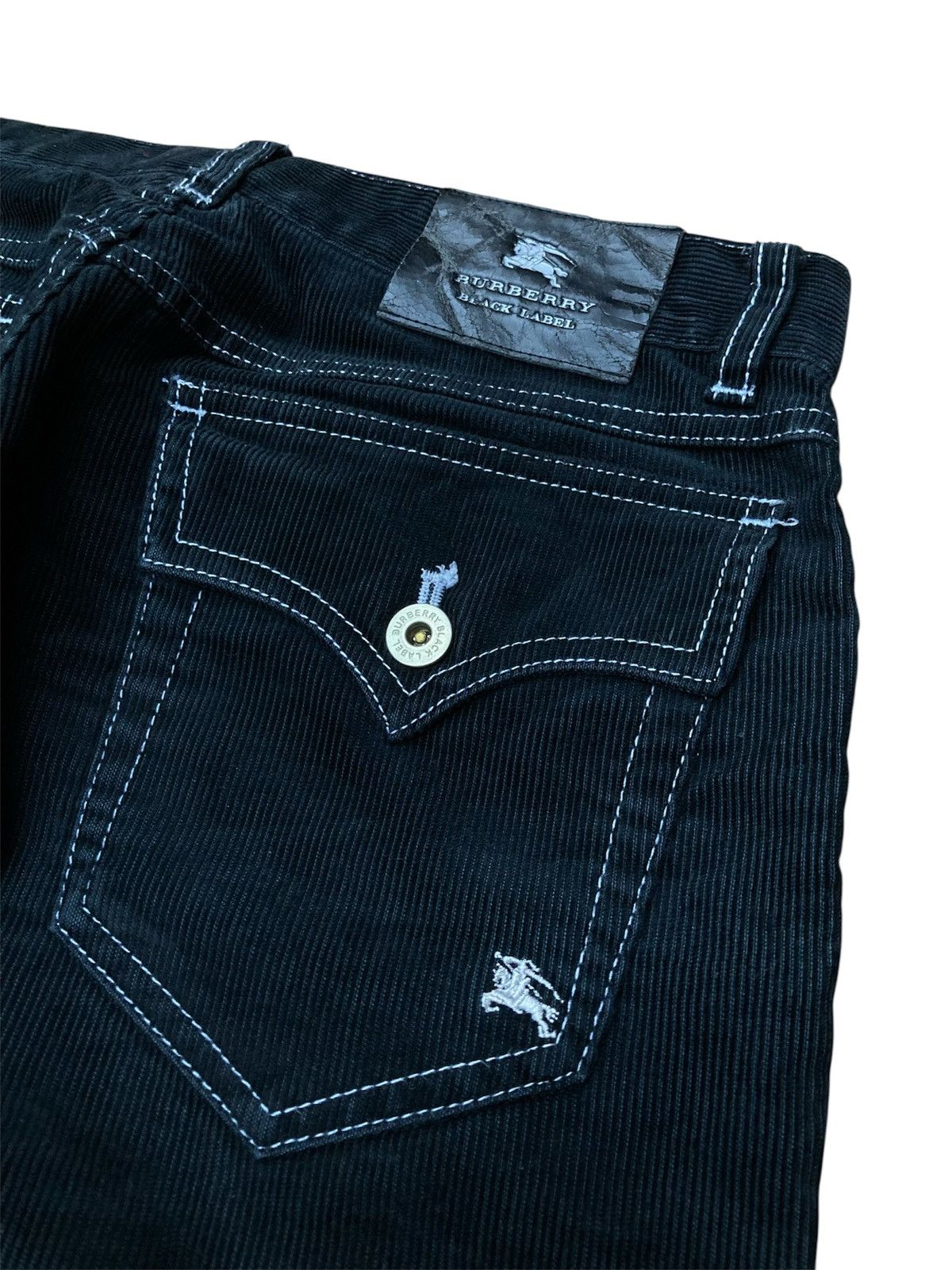 Burberry Vintage Burberry Black Label Contrast Stitch Corduroy Pants Size US 28 / EU 44 - 6 Thumbnail